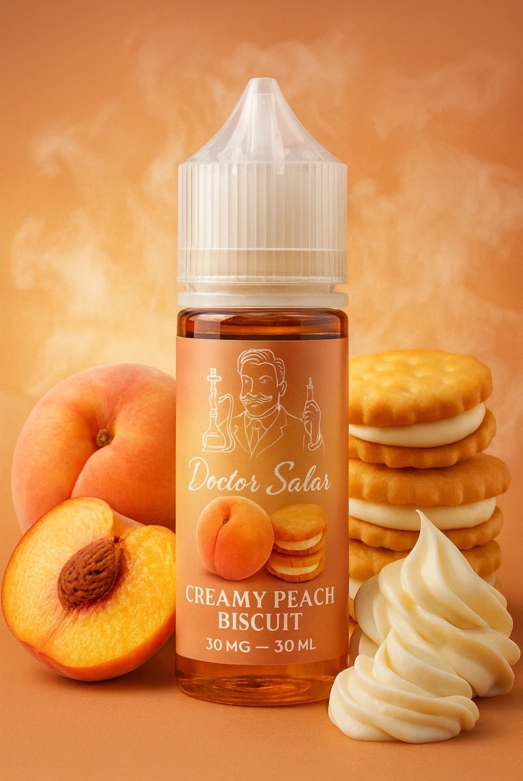 Creamy peach Biscuit(15mg/ml)
